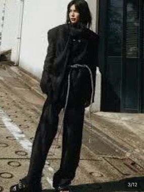 Zara x Fanglu Lin linen belted blazer